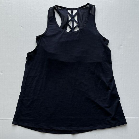 H&M Sport Womens Athletic Stretch Tank Top With Built In Sport Bra Size M - Picture 1 of 6